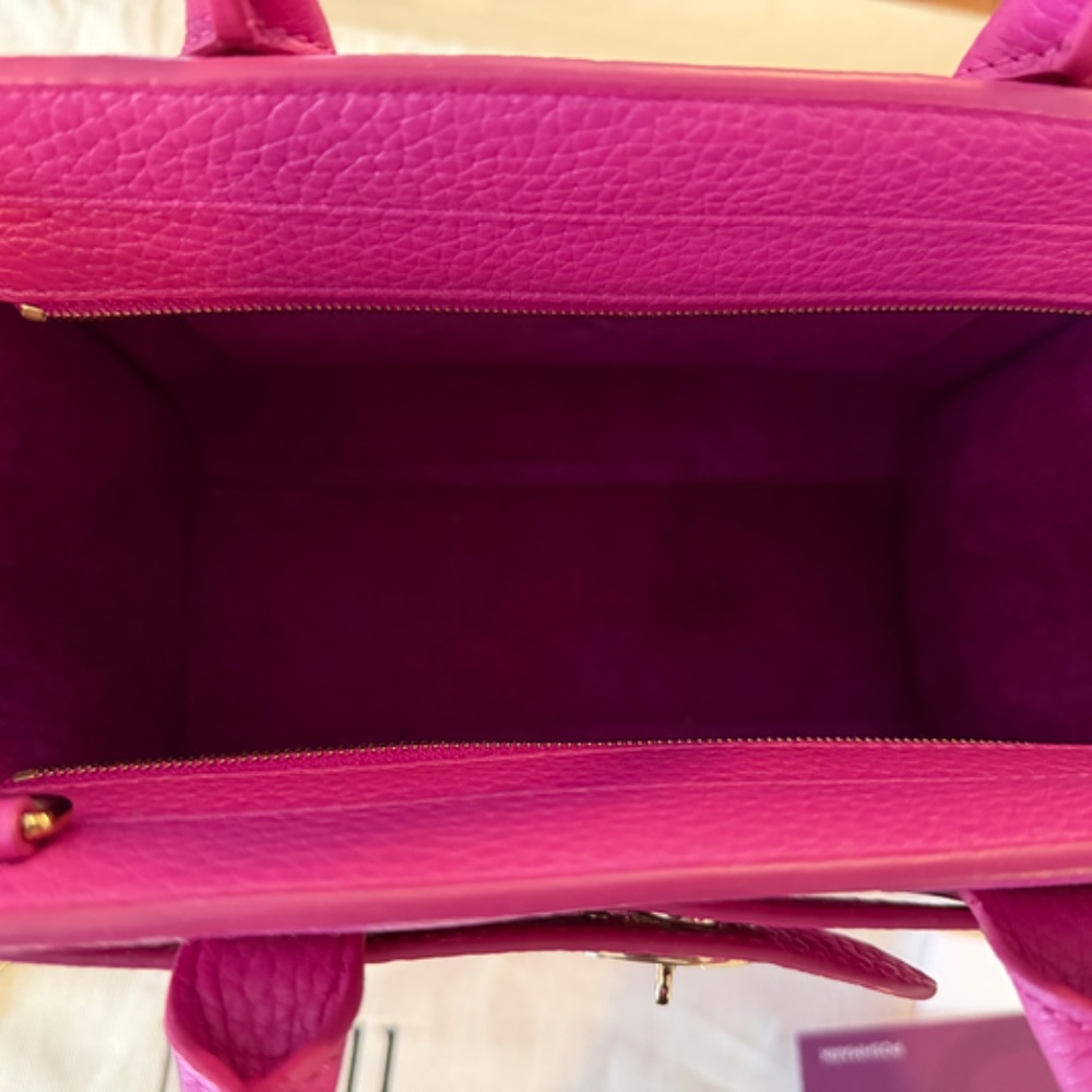 Mulberry Mini Zipped Bayswater in Mulberry Pink - Picture 2 of 7
